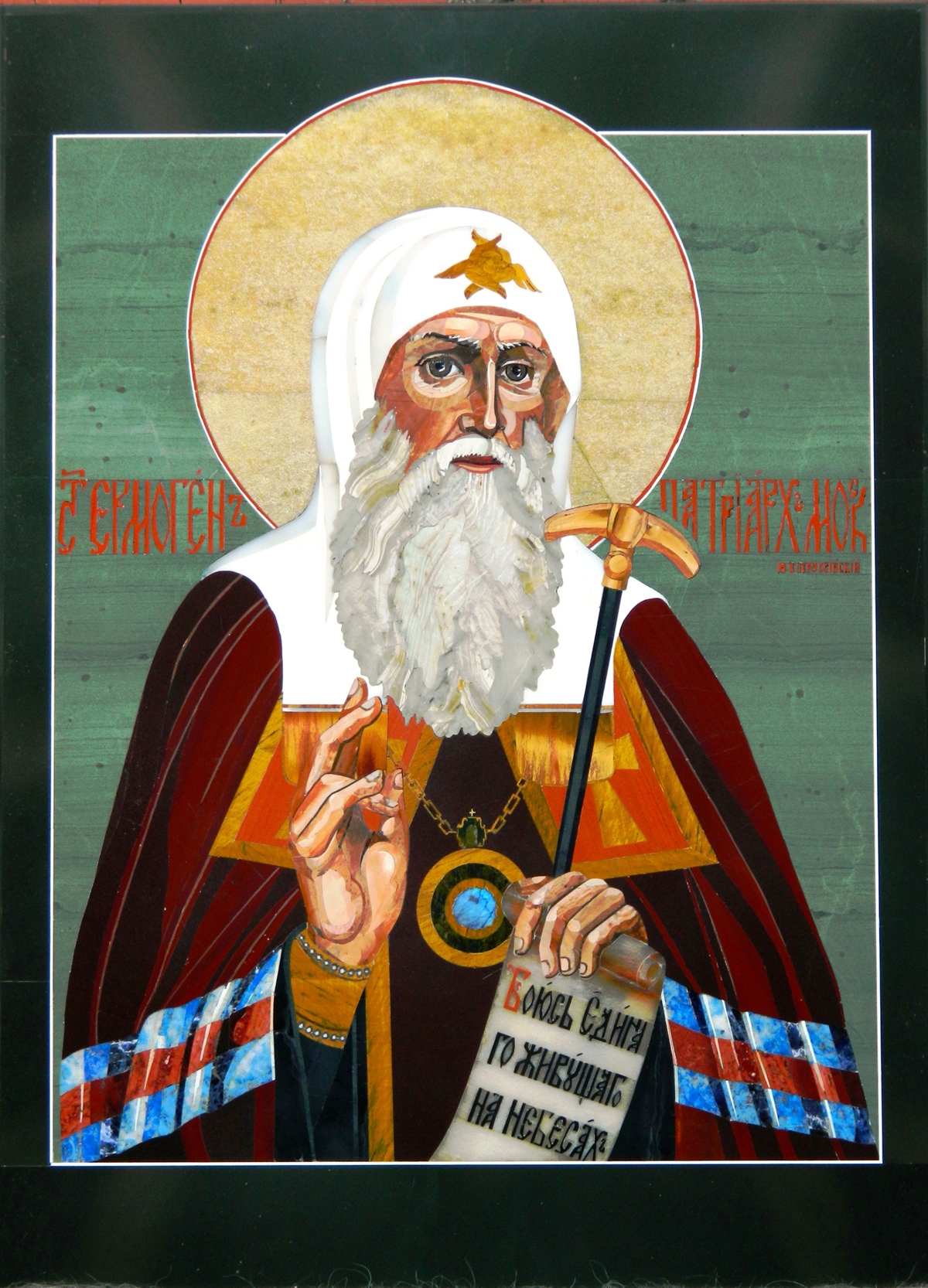 Панно флорентийская мозаика из натурального камня.